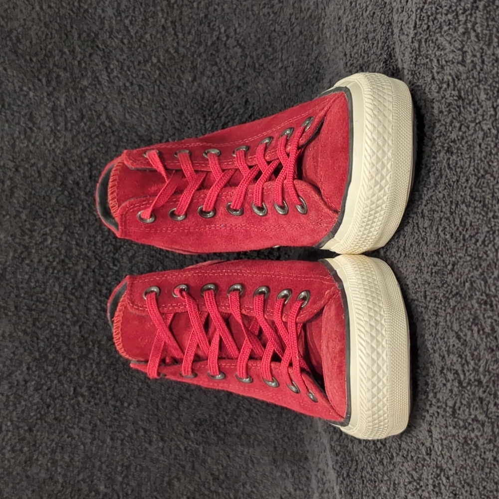 Converse Chuck Taylor Hidden Platform Suede Sneak… - image 7